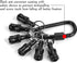 1/4 Inch Bit Holder Keychain, Hex Screwdriver Bits Holder Extension Bar, Quick Change Screw Bit Holder for Most Electric, Hand-held Screwdrivers a...