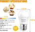 LED Bulb 120V 40W Equivalent Light Bulb, A15 LED Bulb Warm White 2700K Energy Saving Bulb, E26 Medium Screw Base Suitable for Domestic Bulbs 4 Pac...