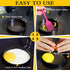 4'' Round+Square Egg Rings Set with Silicone Handle, Stainless Steel Egg Cooking Rings?Nonstick?For Frying Eggs and Egg Mcmuffins, Egg Mold For Br...