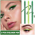 3PCS Green Eyeliner Pencil Set Colorful Eyeliner Metallic Glitter Eyeliner Pen,Shimmer Eye Shadow Pencil Professional Eye Liner Makeup Kit - Set B...