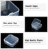 36 Pieces Small Clear Plastic Beads Storage Containers Box with Hinged Lid, Storage Case of Small Items, Crafts, Jewelry, Hardware (2.12 x 2.12 x ...