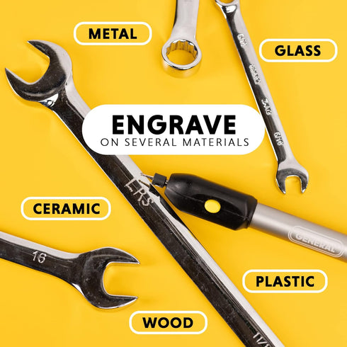 General Tools Cordless Engraving Pen for Metal - Diamond Tip Etching Tool for Engraving Toys, Sporting Goods, & Glass Gifts...