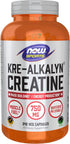 NOW Sports Nutrition, Kre-Alkalyn Creatine 750 mg, Mass Building*/Energy Production*, 240 Veg Capsules...