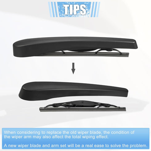 ACROPIX Rear Windshield Wiper Blade Arm Replacement Set OEM Quality Fit for Buick Encore 2012-2022 for Chevrolet Trax 2013-2022 - Pack of 2...