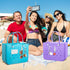 Juome Silicone Phone Holder for Bogg Bag Accessories, Insert Wallet Charms for All Bogg Bags with 2Pcs Holder, Attachment for Bogg Beach Tote Bag ...