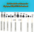 CO-RODE 48pcs M.2 SSD Standoffs and Screws for Asus, Gigabyte, MSI Motherboards...