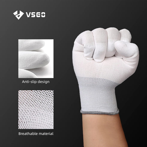 VSGO DDG-1 Camera Cleaning Gloves Professional Anti-Static Cleaning Gloves White Compatible for Camera, Sensor Cleaning,or Other Precision Instrum...
