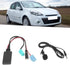 Bluetooth Audio Adapter,DC12V 6Pin Bluetooth Audio Cable Car Stereo AUX-in Adapter with Microphone ABS Fit for Renault Clio/Espace/Megane...