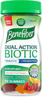 Benefiber Prebiotic Fiber Supplement Gummies with Probiotics for Digestive Health, Assorted Fruit Flavors - 50 Count...