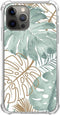 Green Gold Leaves Phone Case Compatible with iPhone 13 Pro Max,Tropical Monstera Leaves Plants Case for iPhone 13 Pro Max, Unique Trendy Design TP...