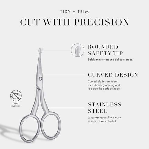 Tweezerman Dog and Cat Stainless Steel Safety Tip Grooming Scissors...