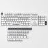 White PBT Dye Sublimation Keycaps MOA Keycaps, 145 Keys Custom Keycaps, Minimalist Keycaps Set for US Layout Cherry MX Swithes Mechanical Keyboard...