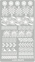 Aleks Melnyk No.36.3 Metal Journal Stencil, Greek Key, Border, Meander, Ornaments, Stainless Steel Stencil, Template Tool for Wood Burning, Pyrogr...