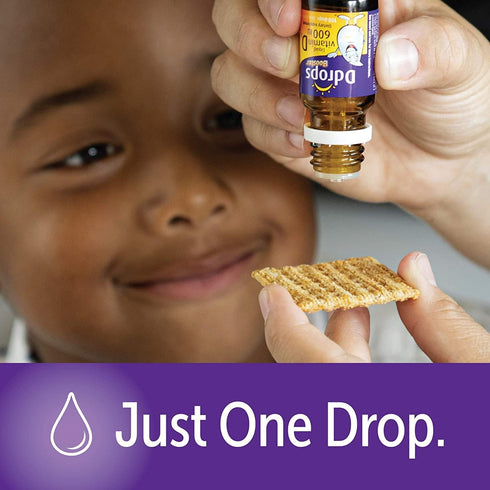 Ddrops Kids Booster 600IU 100 Drops - Daily Liquid Vitamin D for Kids. Support Strong Bones & Immune System in Children. No Preservatives, No Suga...