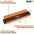 RAK Contour Gauge - 10 Inch Edge Profile Measuring Tool, Lock - Adjustable Irregular Shape Outline of Flooring, Laying Tile, Woodwork, Constructio...