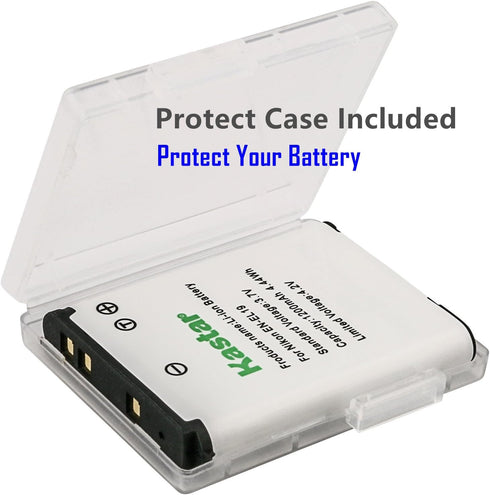 Kastar Battery + Slim USB Charger for Nik EN-EL19 Coolpix A100 S100 S2750 S2800 S3300 S3400 S3500 S3600 S4200 S4300 S4400 S5200 S5300 S6400 S6500 ...