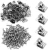 100Pcs Wire Fence Clips w/Screws, Stainless Steel Fencing Mounting Clips, 2.5mm Diameter Cattle Panel Clips, Screws for 2-6 Gauge, Wire Clip for V...