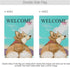 Corgi Dog Beach Garden Flag 12''x18'' Seasonal Outdoor Flags & Banners Polyester Double-Sided Large Yard Flag Inch for Home Décor Lawn Patio Farmh...