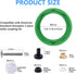 3'' Toilet Tank Gasket & Toilet Tank Bolts Parts Kit Tank to Bowl Gasket Kit Compatible with American Standards Champion 4 Toilet Part AS738756-00...