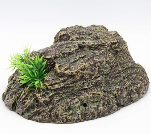 AQUA KT Reptile Cave Hide Natural Hiding Place for Terrarium Amphibian Lizard Snake Bearded Dragon Frog Leopard Terrestrial Gecko Cave...