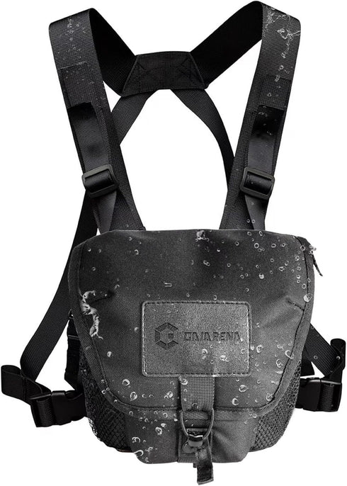 GAIARENA Binocular Harness Chest Pack, Waterproof Bino Harness with Rangefinder Pouch for 20x50 Binoculars Bino Chest Harness Adjustable Binocular...