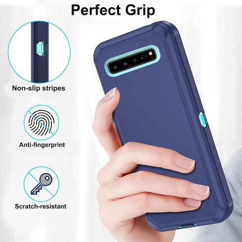 Asuwish Phone Case for Samsung Galaxy S10 5G Cell Cover Hybrid Rugged Shockproof Hard Protective Drop Proof Full Body Slim Heavy Duty Mobile Acces...