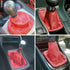 Universal Manual Red Canvas Shift Lever Knob Boot Dust Cover JDM Style Gear Shift Knob Collar Hyper Fabric...