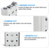 TAILONZ PNEUMATIC 200M 3-Position Manifold 4V210-08 1/4 Inch Solenoid Valve Base Manifold Solenoid Valve Base With Accessories...