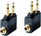 Dual 3.5mm Male to 3.5mm Female Airplane Headphone Adapter Gold Plated (2 Pack)...