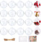 Fillable Christmas Ornaments, 20Pcs 2 in Mini Clear Plastic Ornament Ball with Foam Balls and Rope for Crafts Fillable, DIY Baubles Fillable Small...