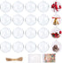 Fillable Christmas Ornaments, 20Pcs 2 in Mini Clear Plastic Ornament Ball with Foam Balls and Rope for Crafts Fillable, DIY Baubles Fillable Small...