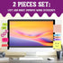 Office Desk Accessories 2pcs Monitor Memo Board Computer Message Board Office Supplies for Women Men Computer Sticky Note Holder Home Office Acces...