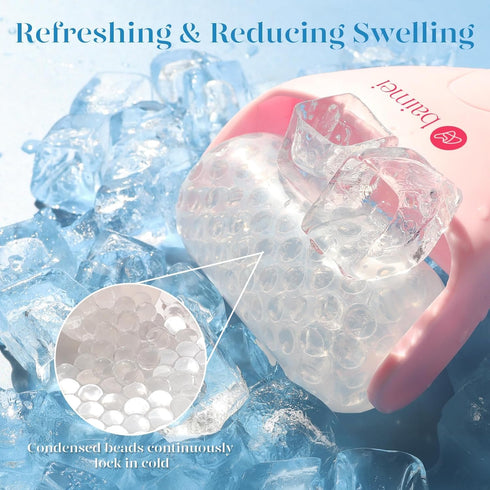 BAIMEI IcyMe Cryotherapy Ice Roller for Face and Eyes Massager Puffiness Redness Reducing Migraine Pain Relief, Skin Care Tool Helps on Muscle Ten...