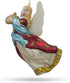 Angel Playing Music on Harp Blown Glass Christmas Ornament...