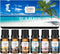 Summer Essential Oils for Diffusers for Home, CAKKI Fragrance Oils Set, 6X10ml with Coconut Passion,Plumeria, Pina Colada, Aqua Kiss, Natural Arom...