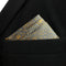 SHLAX&WING Silk Pocket Square for Men Bronze 12.6 inches Large Wedding Party...