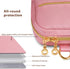 Laptop Case Bag Women Men Computer Sleeve for MacBook/Dell/HP/Acer/ASUS/LG, Waterproof Shoulder Carrying Briefcase, Pink, 15-15.6 Inch...