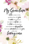 DEXSA My Grandma Wood Plaque with Inspiring Quotes 6"x9" - Elegant Vertical Frame Wall & Tabletop Decoration | Easel & Hanging Hook | Christian Fa...