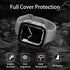 2 Pack Waterproof Case for Apple Watch Series 9 8 7 45mm Screen Protector, 2 in 1 Full Protective 9H Glass Face Cover Front & Back Hard PC Bumper ...