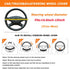 15 Inch Car Steering Wheel Cover, Anti-Slip Breathable Automotiv PU Leather Elastic Stretch Steering Wheel Protector for Women Men, Vehicle Access...