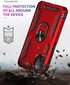 for Samsung Galaxy A03S Case with HD Screen Protector (Military Grade 16ft. Drop Tested) Magnetic Ring Holder Kickstand Protective Phone Case for ...