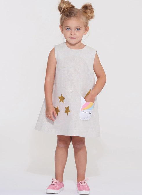 New Look Children's Novelty Dress Sewing Pattern Packet, Design Code S9365, Sizes 3-4-5-6-7-8, Multicolor...