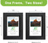 FrameWorks 2-Pack 1 3/8" Thick Black Wooden Shadow Box Picture Frames 4” x 6” with Removable White Mat to 3.5" x 5" Photo...