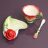 Beddinginn Pink Tea Cups and Saucers (Red)...