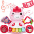 Baby Toys 6 to 12 Months Baby Girls Activity Early Learning Educational Toys Unicorn Musical Light Infant Piano Toys 6 9 12 18-Month-Old Baby Gift...