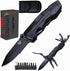 14 in 1 Multitool Pocket Knife Set for Men, Tactical Multi Tool Plier with Nylon Sheath for Outdoor, Camping, Survival, Dad, Boyfriend, Husband Gi...