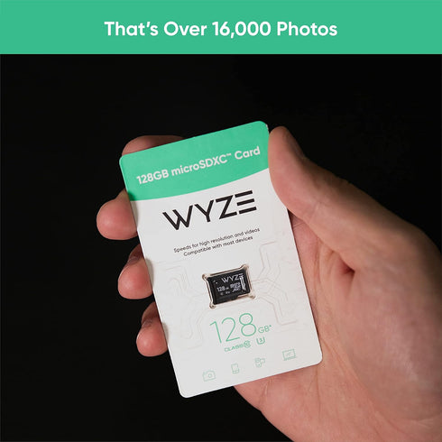 Wyze Expandable Storage 128GB MicroSDXC Card Class 10, Black...
