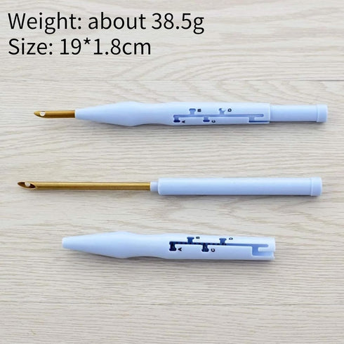 Punch Needle Adjustable Embroidery Punch Needle Pen Tool for Stitching Applique Embellishment...