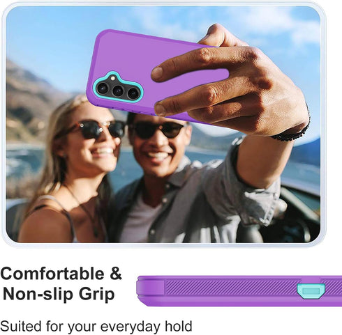 for Samsung Galaxy S24 Plus Case, with Built in Screen Protector Heavy Duty Drop Protection, Full Body Rugged Shockproof Protective Phone Cover fo...