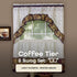 Achim Home Furnishings - CFTS36BW12 Coffee Tier and Swag Window Treatment Set, 57" x 36", Brown...